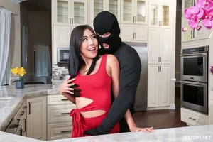 Horny Asian babe is pregnant and playing